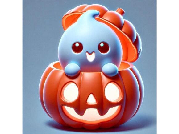 3D Baby Ghost Hiding Inside a Jacko’