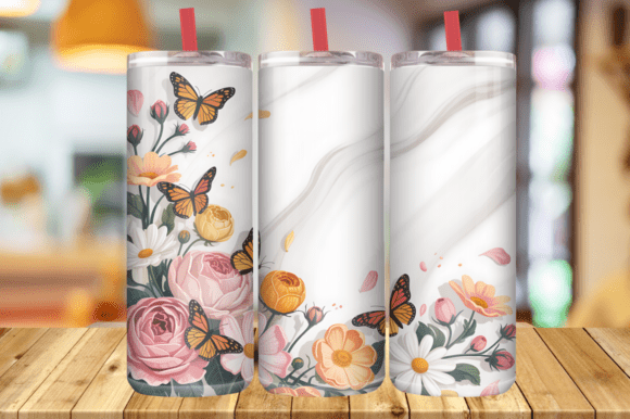 3D Butterfly Tumbler Wrap: A Visual Masterpiece