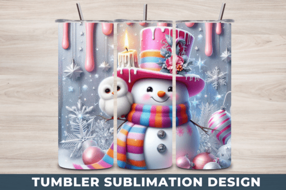3D Christmas Snowman 20oz Tumbler Wraps: Elevating Your Sublimation Business