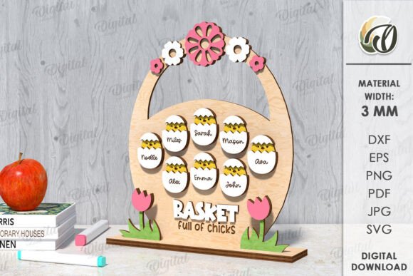 3D Easter Family Name Chart Laser Cut: A Digital Design Evaluation