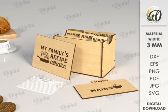 3D Family Recipe Box Laser Cut: A Digital Blueprint for Preserving Memories