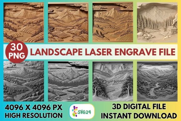 3D Landscape Laser Engrave File Guide