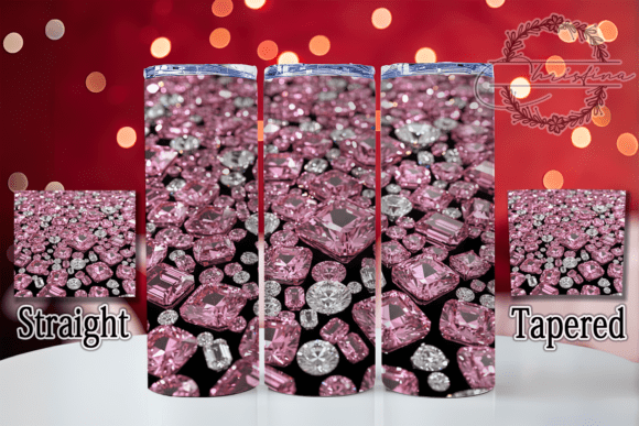 3D Luxury Diamond Bling Tumbler Design