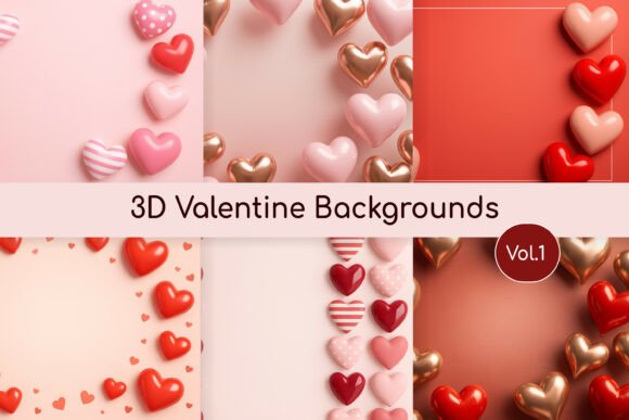 3D Minimal Valentine Background Vol.1: A Workflow Asset for Modern Designers