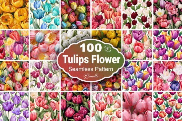 3D Tulips Flower Seamless Pattern: A Designer's Guide to Depth and Texture