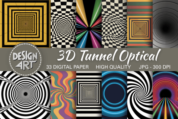 3D Tunnel Optical Pattern: Depth & Style