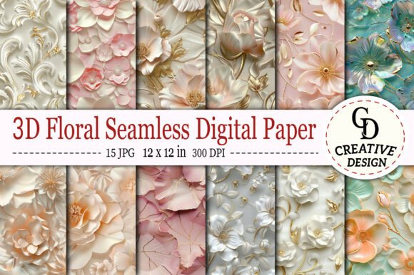 Evaluating 3D Floral Seamless Digital Paper for Your Creative Projects