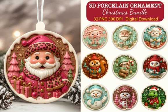 Evaluating the 3D Porcelain Effect Christmas Ornament for Digital Crafting