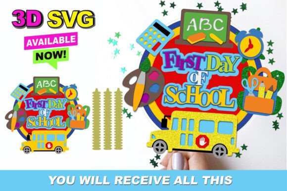 First Day of School Cake Topper 3D SVG: A Practical Evaluation
