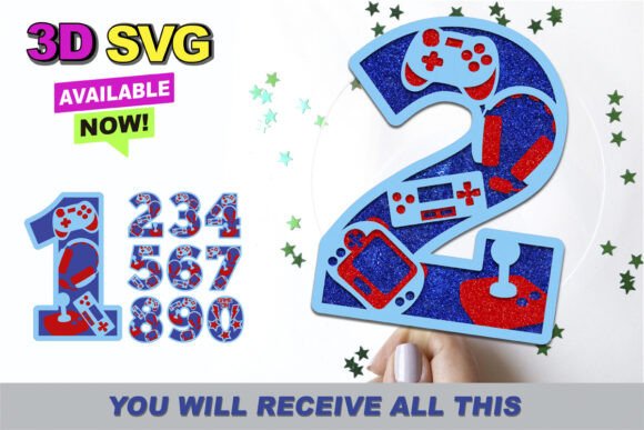 Gamer Numbers 3D SVG: A Digital Toolkit for Creators