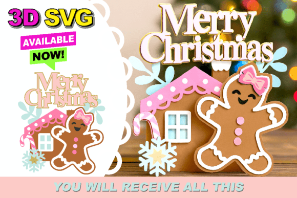 Pink Christmas Gingerbread Topper 3D SVG: A Practical Guide for Creators