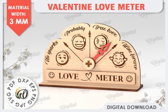 The 3D Valentine Love Meter Laser Cut: Elevating Craftsmanship with Digital Precision