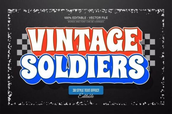 Vintage Soldier 3D Text Effect Editable: A Practical Evaluation for Designers